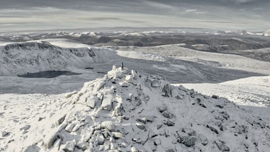 Lochnagar summit. The Cairngorms, Scotland.DJI Mavic 2 Pro
